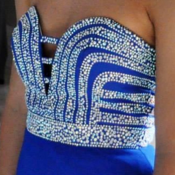 Blue Homecoming/ Prom Dress - Picture 3 of 5